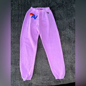 Aviator Nation Purple Track Pants